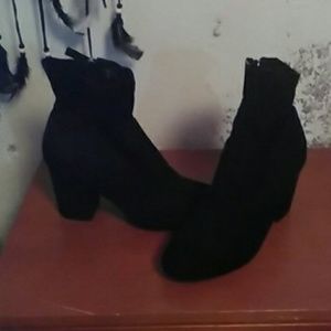 Black ankle boots